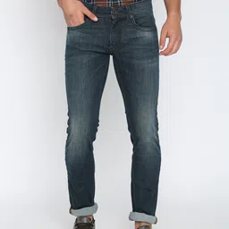 Basics Men Blue & Olive Green Skinny Fit Low-Rise Clean Look Jeans-image-45