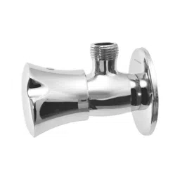 PLUMBER NECTAR Wall Mounted Chrome Finish Wall Mounted Angle Cock, NEC-0507-14