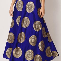 Fabcartz Woven Design Maxi Skirt-image-64