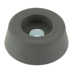 KEYSTONE RECESSED BUMPER, RUBBER, ROUND, GREY, 724-40