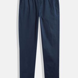 Allen Solly Junior Boys Navy Blue Solid Relaxed Slim Fit Pure Cotton Pleated Trousers-image-64