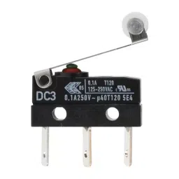 ZF Microswitch, Spdt, Med Roller Lever, DC3C-L1RC-14