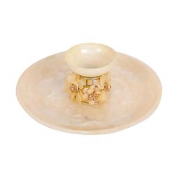 Home4U Kielo Cream Metal Section Plate-picture-21