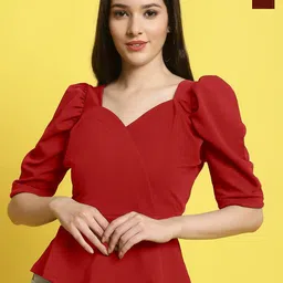 Metronaut Sweetheart Neck Crop Top-image-4