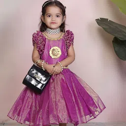 UFB Girls Net Fit & Flare Midi Dress-image-77