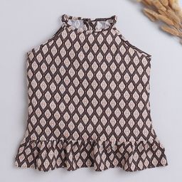The Magic Wand Girls Printed Halter Neck Top-image-21