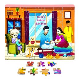 FunBlast Indian Festivals Jigsaw Puzzles for Kids - 35 Pcs (Raksha Bandhan)-10