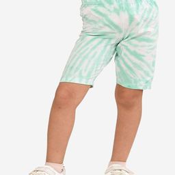 Bonkids Cotton Woven Tie Dye Shorts - Green-image-54