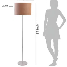 Devansh Beige Cylindrical FloorLamps-0