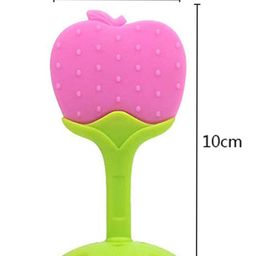 Numum Silicone Apple Shape Teether - Multicolour (Color and design may vary) image 3