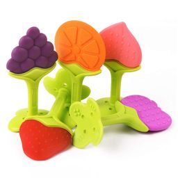 Numum Silicone Apple Shape Teether - Multicolour (Color and design may vary) image 4