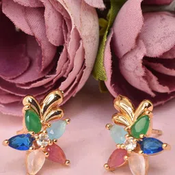 MEIRA JEWELLERY Gold-Plated Contemporary Studs-picture-27