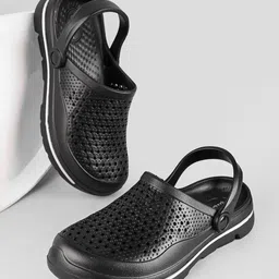 Mast & Harbour Men Self Design Synthetic Clogs-picture-8
