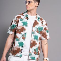 PAUL STREET Men Relaxed Boxy Opaque Printed Casual Shirt-image-44