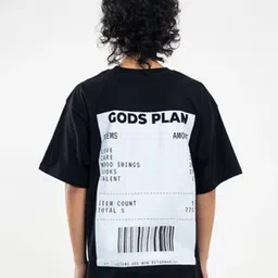 Peach Women Printed Oversized T-shirt-image-24
