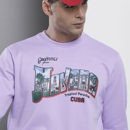 The Indian Garage Co Men Purple Printed Sweatshirt-picture-26