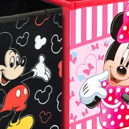 Kuber Industries Set Of 4 Disney Printed Foldable Storage Boxes With Handles image 4