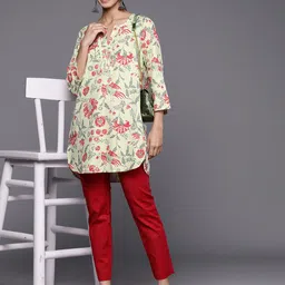 Biba Floral Printed Kurti-image-13