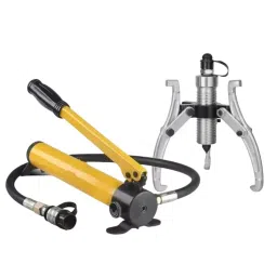 Nutronics 3 Jaw Hydraulic Gear Puller with Split Bearing Puller Pump Kit Stainless Steel 15 Ton (15000 Kg) Pulling Capacity for Industrial Uses, NS HP-15T-picture-22