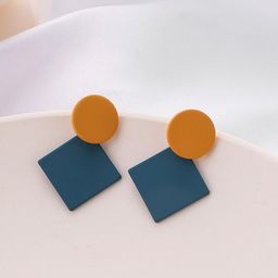 MYKI Geometric Shape Stud Earrings-50