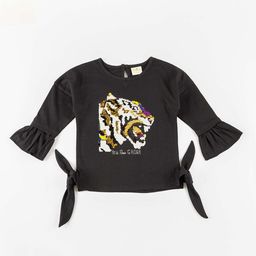 JusCubs Girls Black Sequins Embellished Pure Cotton Top-picture-15
