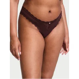 victoria's secret intimates Victoria's Secret Dream Angels Lace-Trim Brazilian Panty Wine-picture-17