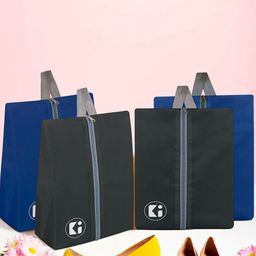 Kuber Industries Blue & Black 4 Pieces Water Resistant Shoes Organisers-12