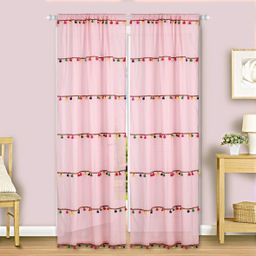 Dekor World Multicoloured Set of 2 Embellished Sheer Door Curtain-15