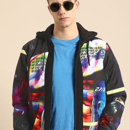 Being Human Graphic Printed Padded Jacket-56
