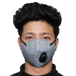 Oriley N95 5 Layer Disposable Face Mask with Nose Pin Grey OR5214 (Pack of 2 Pcs)-image-100