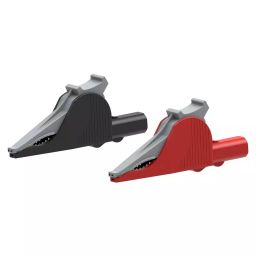 MULTICOMP PRO Alligator / Crocodile Clips ALLIGATOR CLIP W/4MM JACK, 36A, BLK/RED, 72-14312-image-74