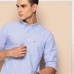 INVICTUS Pure Cotton Button-Down Collar Casual Shirt-image-56