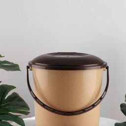 Kuber Industries 2 Pcs Brown Pedal Dustbins - 7 L Each-24