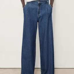 MANGO Women Wide Leg Mid-Rise Jeans-picture-41
