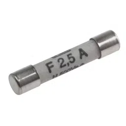 RS PRO Ceramic Ceramic Cartridge Fuse 2.5A, 500 V AC, Model No 7211581-14