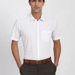 Peter England Spread Collar Cotton Regular Fit Formal Shirt-picture-23