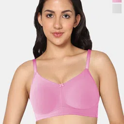 In Care Pack Of 2 Full Coverage Non Padded Seamless Cotton Bra-picture-46