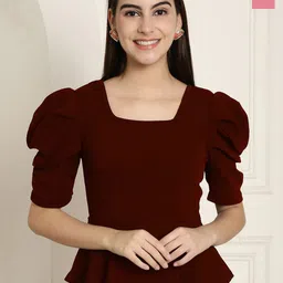 Tromko Puff Sleeve Top-image-42