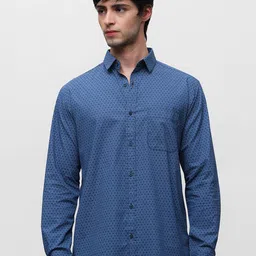 Klub Fox Men Slim Fit Opaque Printed Casual Shirt-picture-46