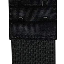 lpx � Bra Hook Extender-2 Hook - 3 Rows (with Extra Elastic) Save Your Bra Increase Band Length-Bra Extensions (Black Pack of 1) image 1