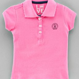 GRO Half Sleeves Solid Top - Pink-image-29