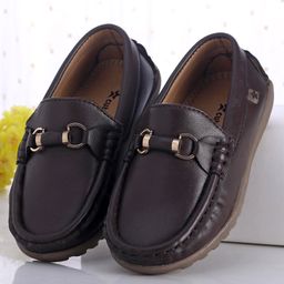 Cute Walk by Babyhug Slip On Formal Shoes with Faux Buckle - Brown-picture-21