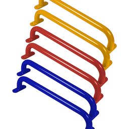 REZNOR 19" Long Metal Playground Safety Jungle Gym Handle Monkey Bars for Kids Backyard (Set of 6)-12