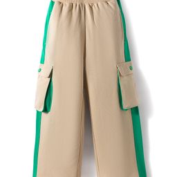 Pine Kids Cotton Knit Full Length Track Pant - Off White-picture-15