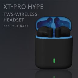 XTOUCH Bluetooth Buds 5.1 Type-C Charging Case Bluetooth Headset- Black image 2