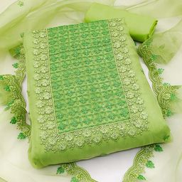 Maroosh Embroidered Organza Unstitched Dress Material-image-94