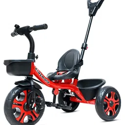 Kidsmate Junior Tricycle for Kids with Parental Control | Cycle for Kids 1-4 Years (Red)-33