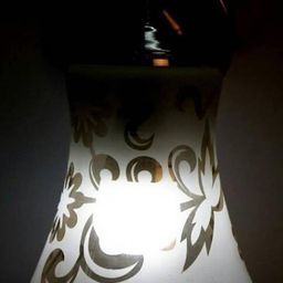 Somil Premium Designer Glass Wall / Night Lamp Elegant & Stylish Dcor Accent for Modern Interiors, color- Golden, White, Size, 22.5 X 26 X 29.5 CM-image-44