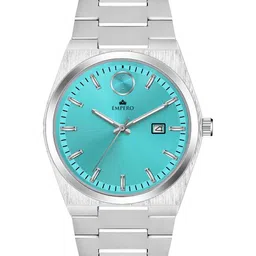 EMPERO Men Dial & Stainless Steel Straps Analogue Watch EAB218 Sea Green Dial Silver Chain-54
