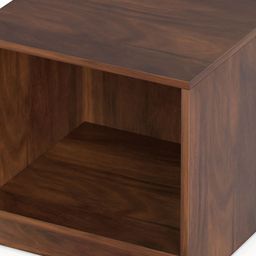 bluewud Oliver Brown Wooden Rectangle Bedside Table-image-44